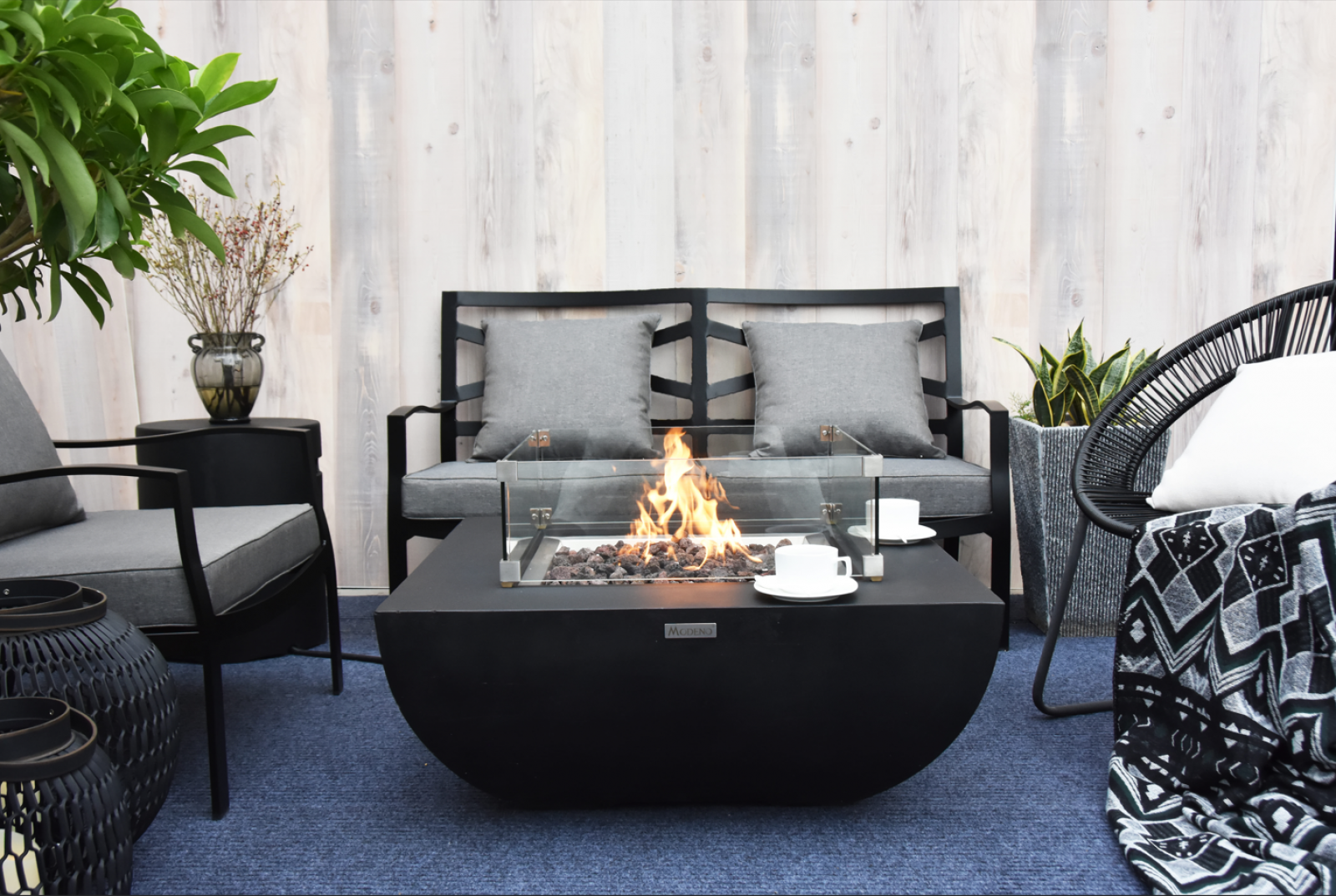 Table basse Brasero modèle Aurora à gaz professionnel pour vos extérieur à Gap 05