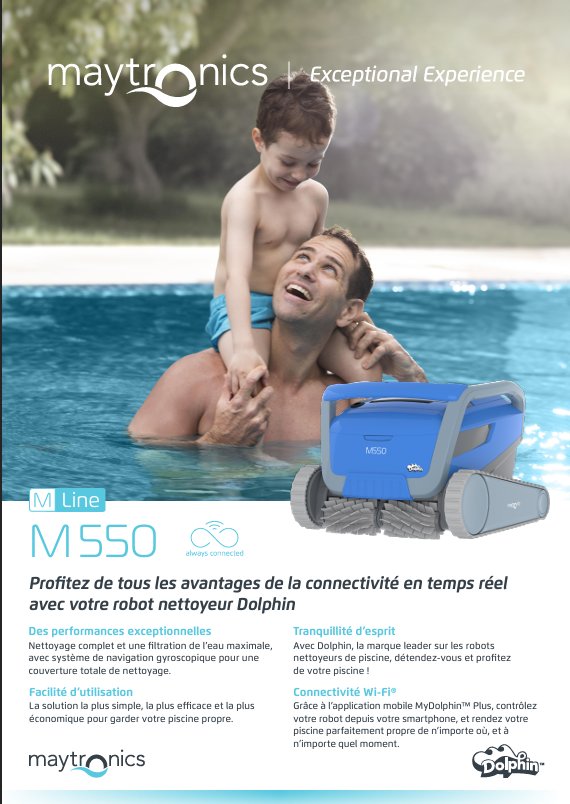 Robot M 550 Dolphin Maytronics électrique Pour piscine difficile  jusque 10 m de long à Castellane 04