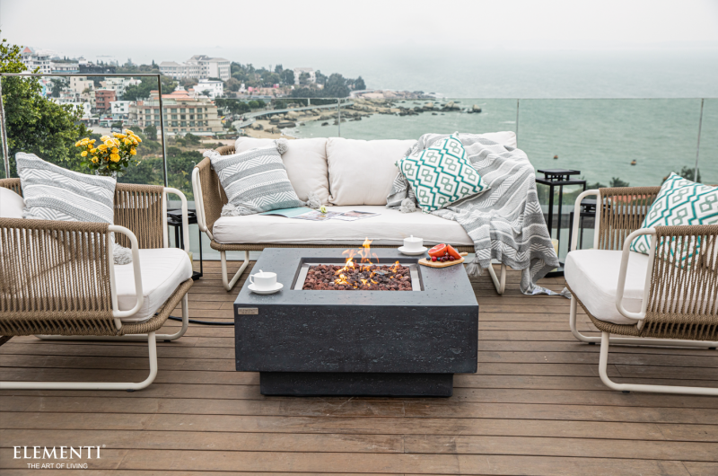 Brasero bol modèle Manhattan Compact design table chauffante à Manosque 04