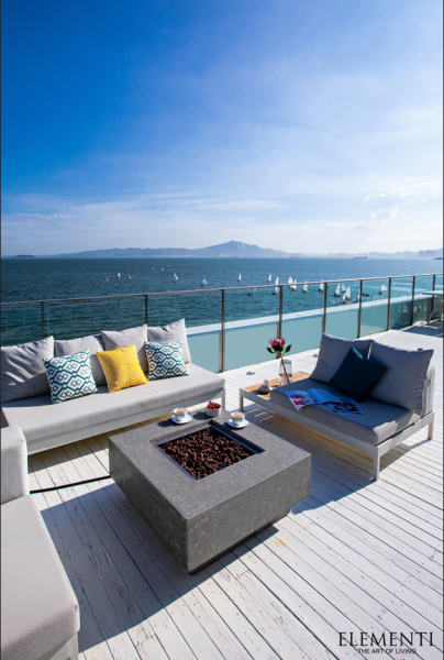 Brasero bol modèle Manhattan Compact design table chauffante à Manosque 04