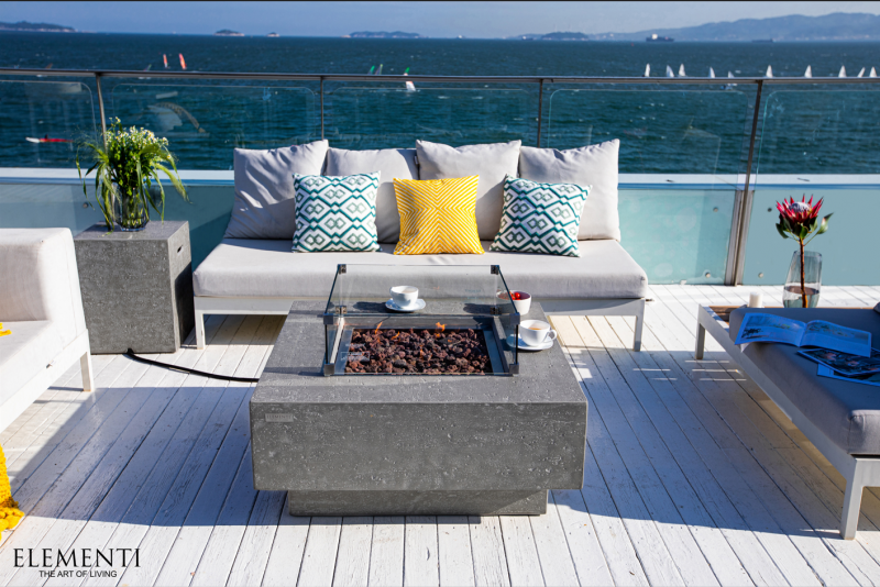 Brasero bol modèle Manhattan Compact design table chauffante à Manosque 04