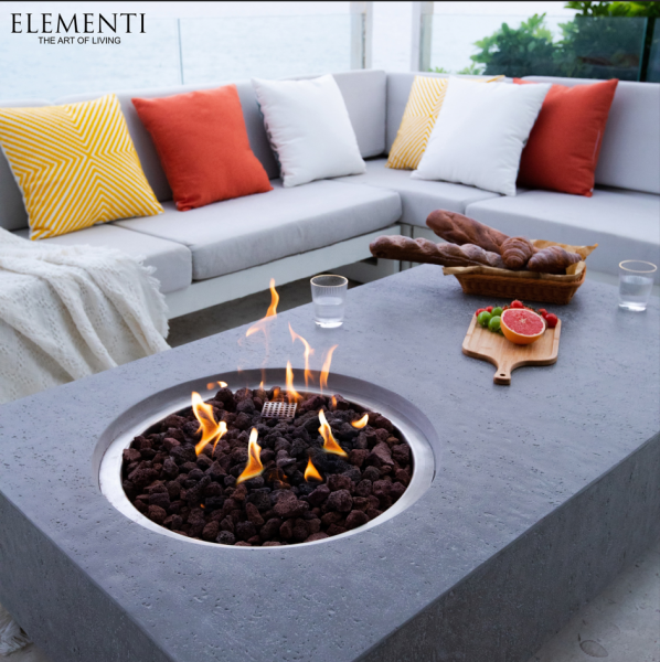 Table basse Brasero modèle Metropolis idéale avec sa plage disponible XXL à Forcalquier 04