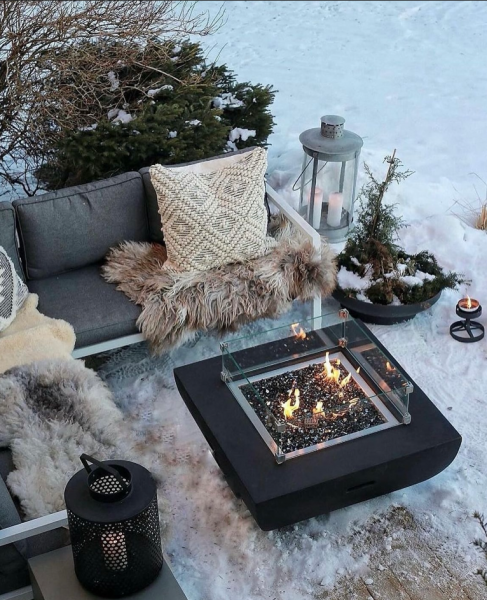 Table basse Brasero modèle Aurora à gaz professionnel pour vos extérieur à Gap 05