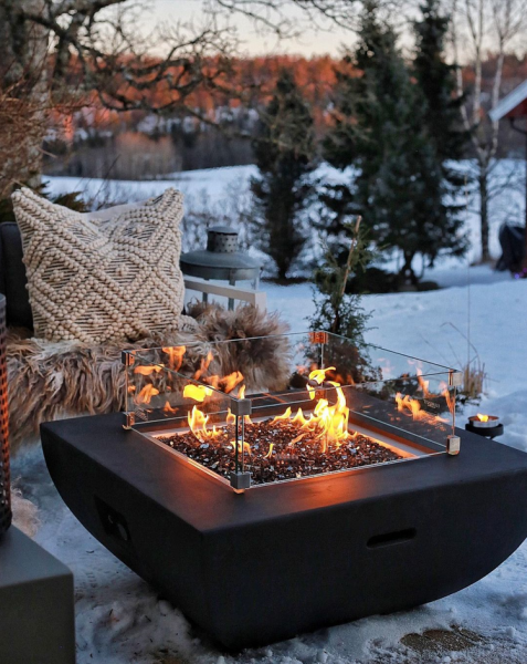 Table basse Brasero modèle Aurora à gaz professionnel pour vos extérieur à Gap 05