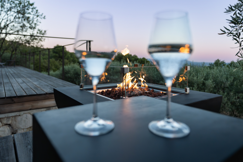 Table basse Brasero modèle Aurora à gaz professionnel pour vos extérieur à Gap 05