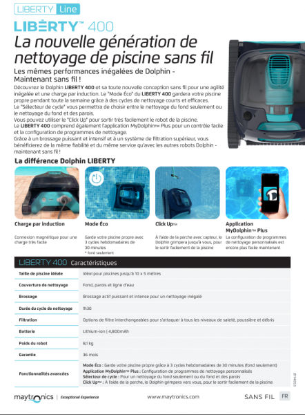 Robot Liberty 400 à batterie sans fil électrique autonome performant garantie 3 ans à Forcalquier 04