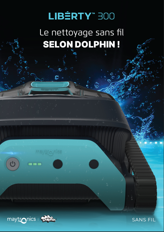 Robot Liberty 300 Maytronics dolphin Sans fil électrique à batterie à Manosque 04