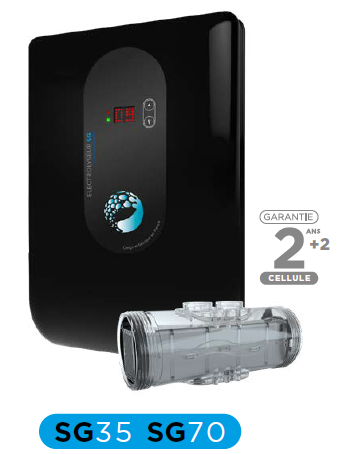 Electrolyseur pour piscine au sel autonome Sg 70 Pool Technologie passer sa piscine au sel facilement à Alliance Piscine Manosque