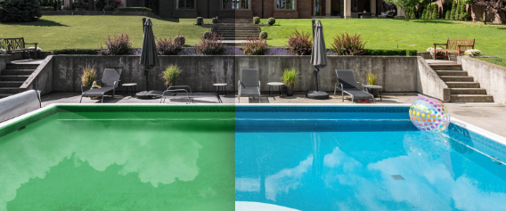 Anti Algues Double action Algicide clarifiant sans mousse et sans métaux anti algues verte puissant concentré ma piscine est verte et l'anti algue ne fonctionne pas à Manosque 04