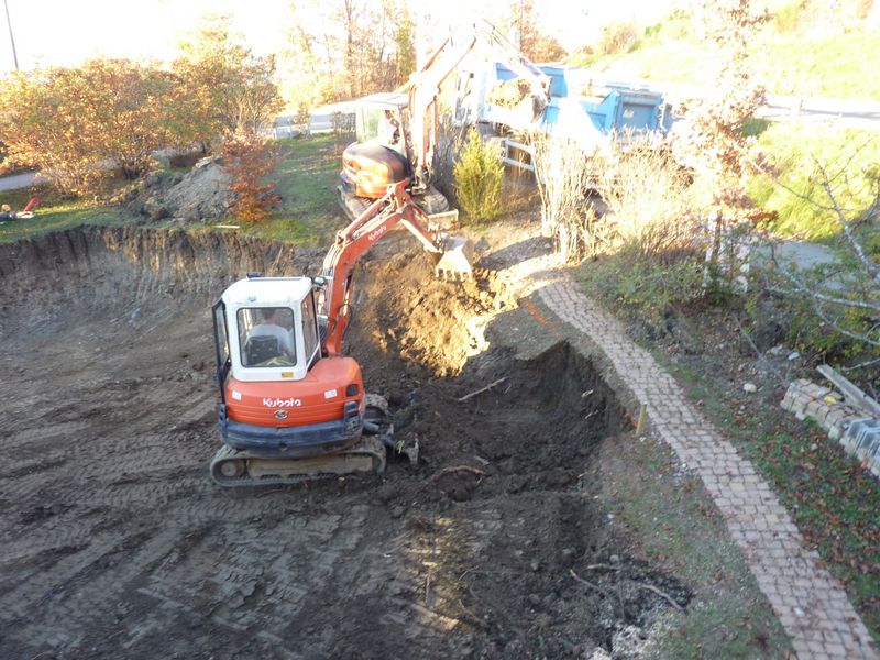 Le terrassement par Alliance piscines 04