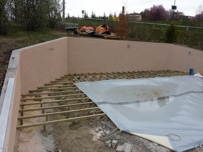 Installation des plages en bois